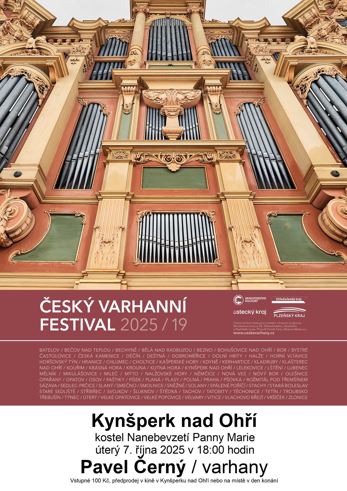 Český varhanní festival 2025  - konání 7. října 2025