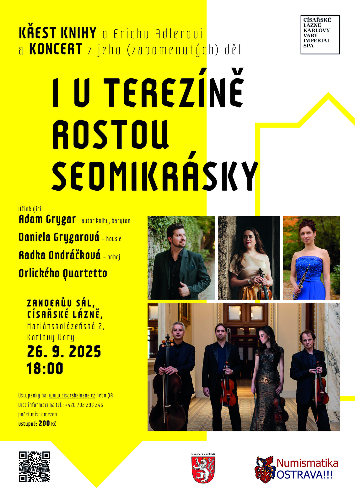 Křest knihy o Erichu Adlerovi a koncert z jeho děl